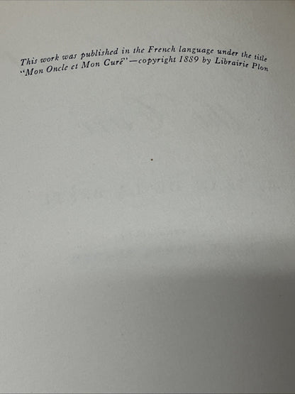 My Uncle The Cure 1st Edition 1889 By Jean De La Brete Vanguard Press English