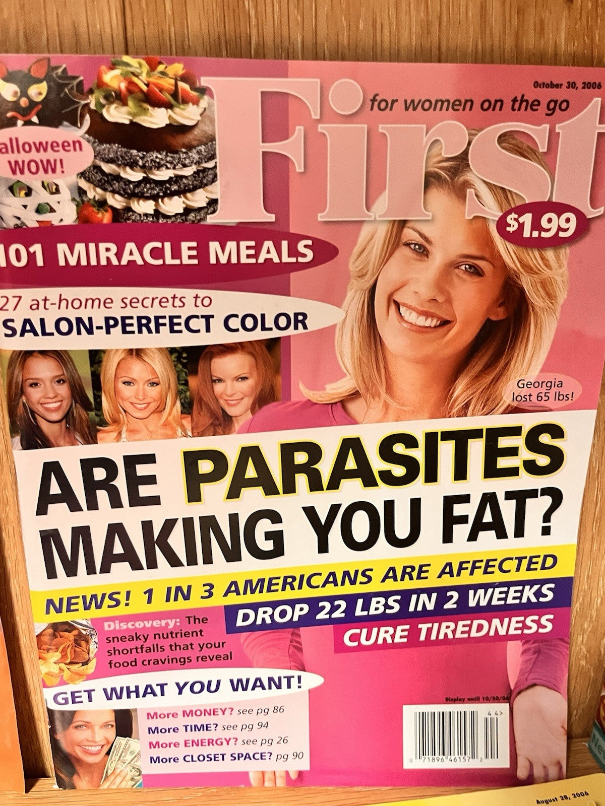 First for Women Magazine On the go Lot of 8  Issue -The Cab That Melt Fat