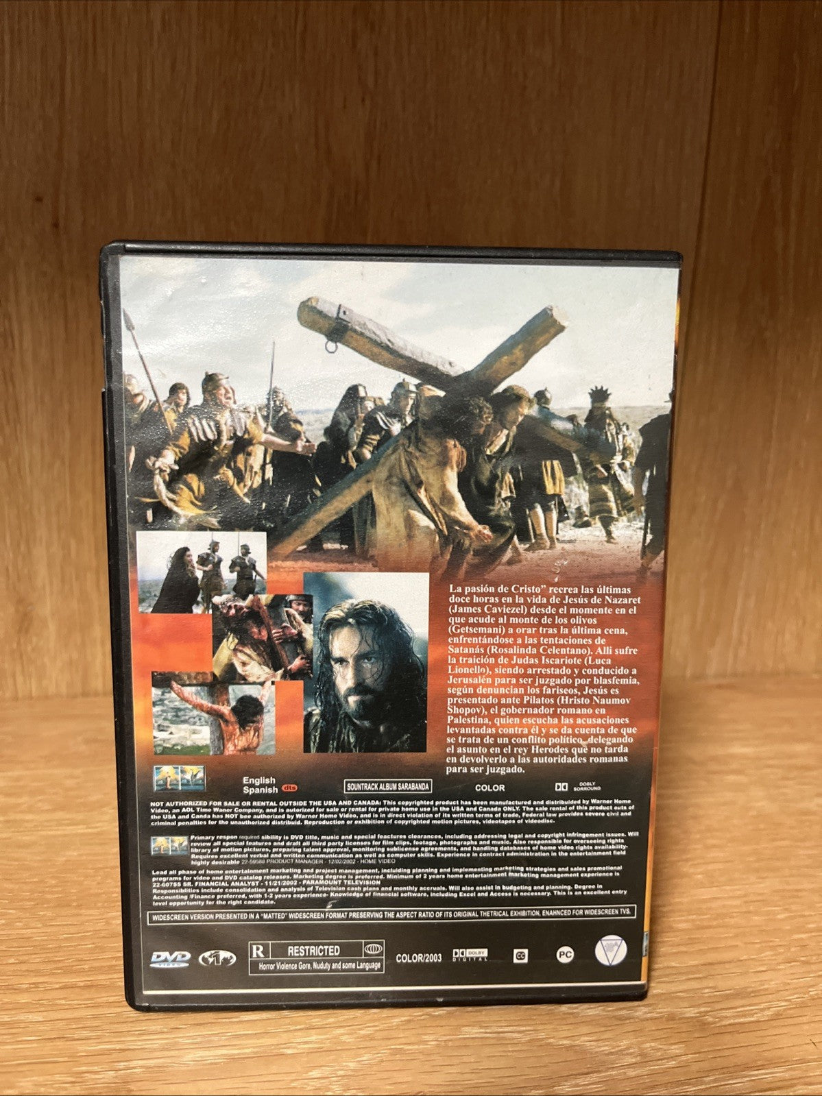Passion Of The Christ, The  (DVD, 2004) Region 4