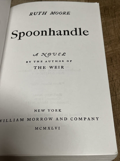 Spoonhandle 1st Edition by Ruth Moore 1986 Paperback