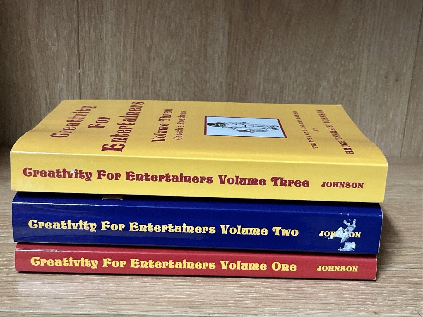 Creativity For Entertainers Volume 1–3 by Bruce Charlie Johnson Signed Copy