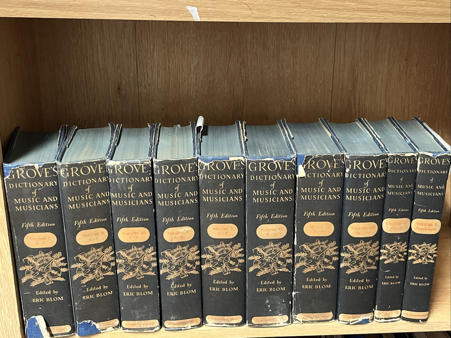 Grove Dictionary of Music and Musicians 5th Ed Complete Set Vol 1 - 10 (A — Z)
