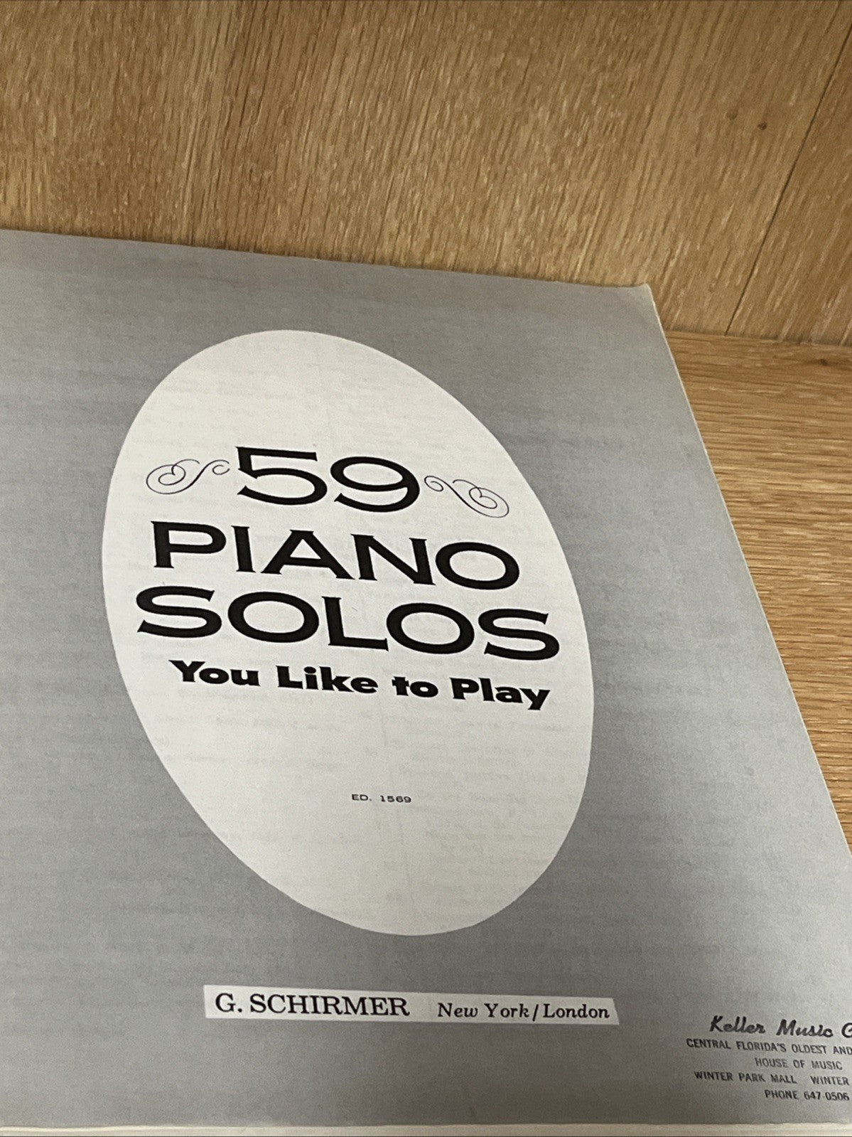 Vintage 59 Piano Songs You Like to Play G Schirmer New York/London EUC ( 1939 )