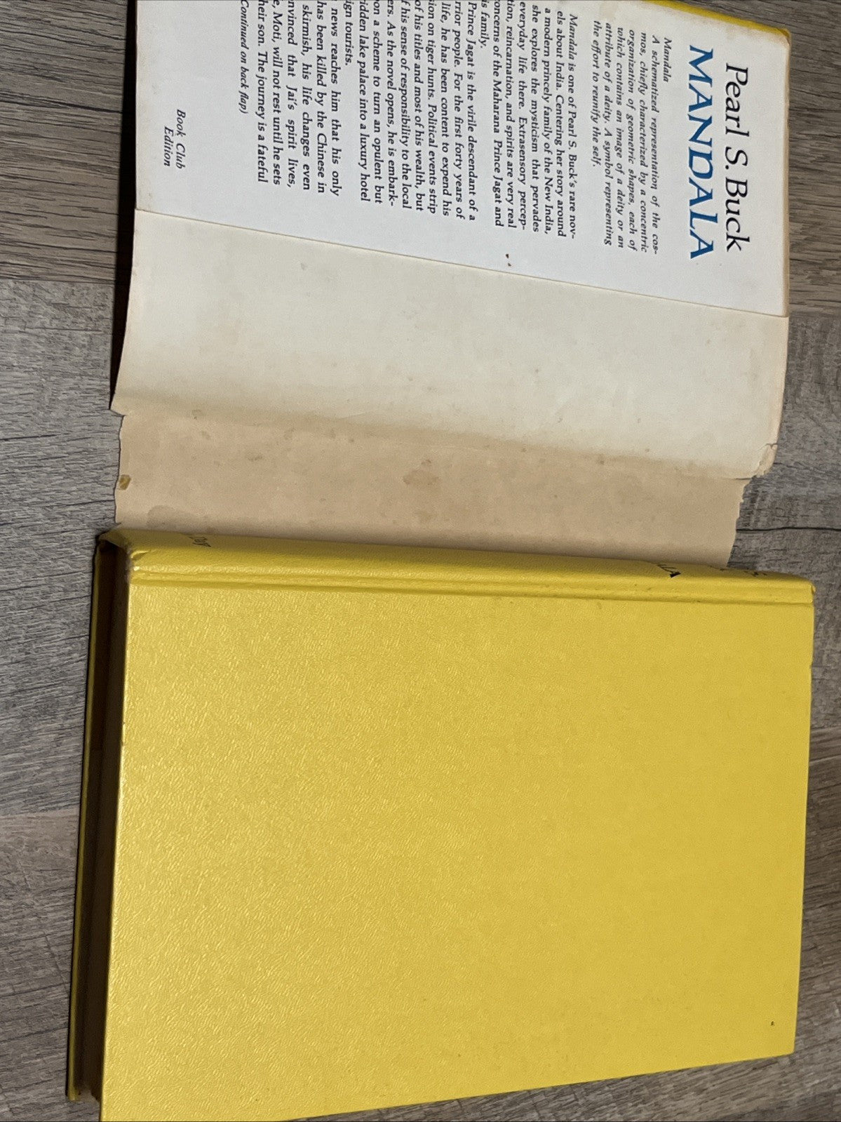 Mandala Pearl S Buck 1st Edition Hardcover 1970 John Day Book Club Edition