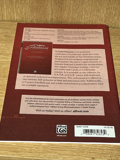 Lot Of 9 A Carol Fantasia: Celebrating the Christmas Story For SATB,Voices..