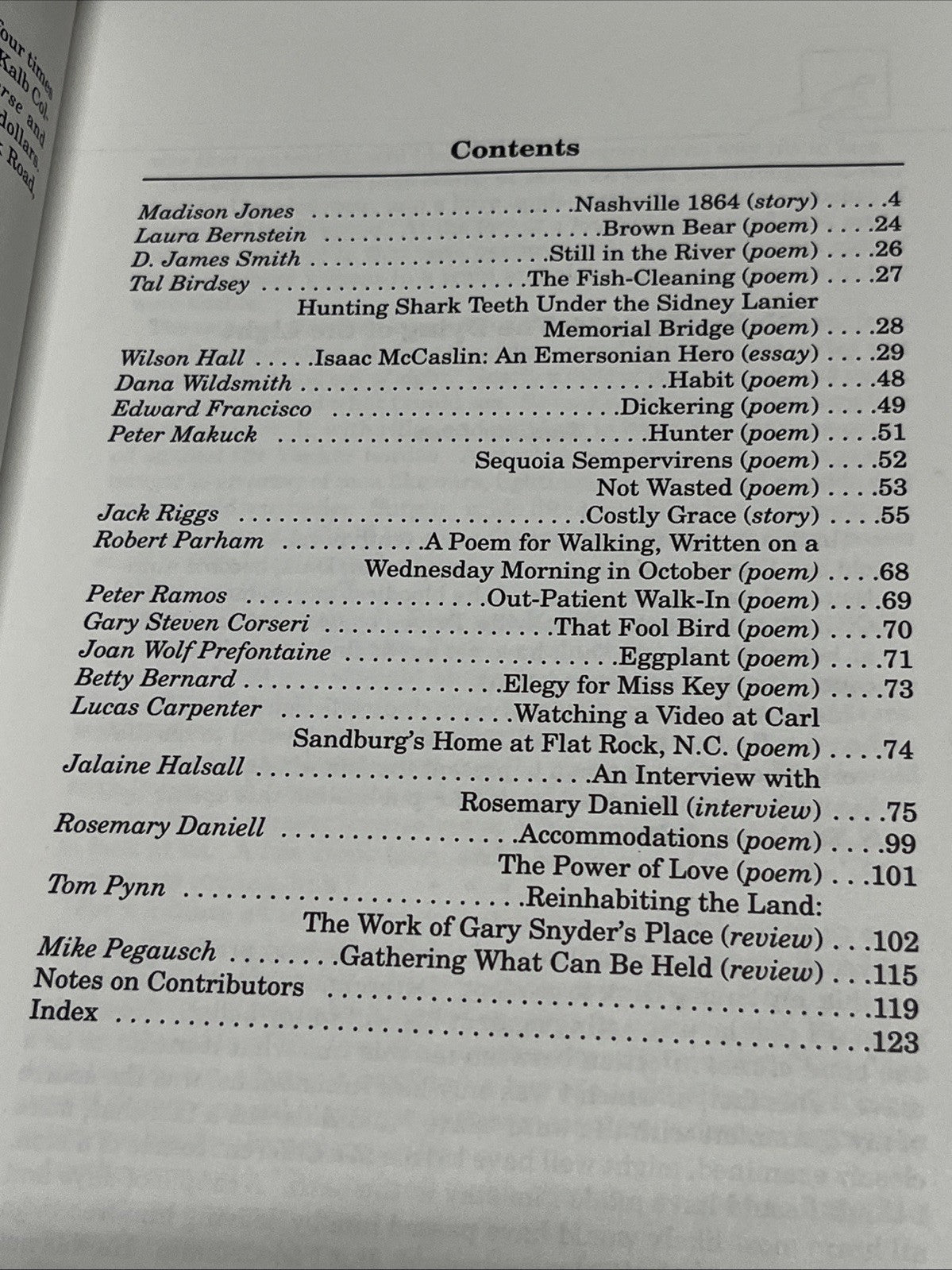 The Chattahoochee Review, Vol.  X, No. 2, Winter 1990, No Damage, Nice.
