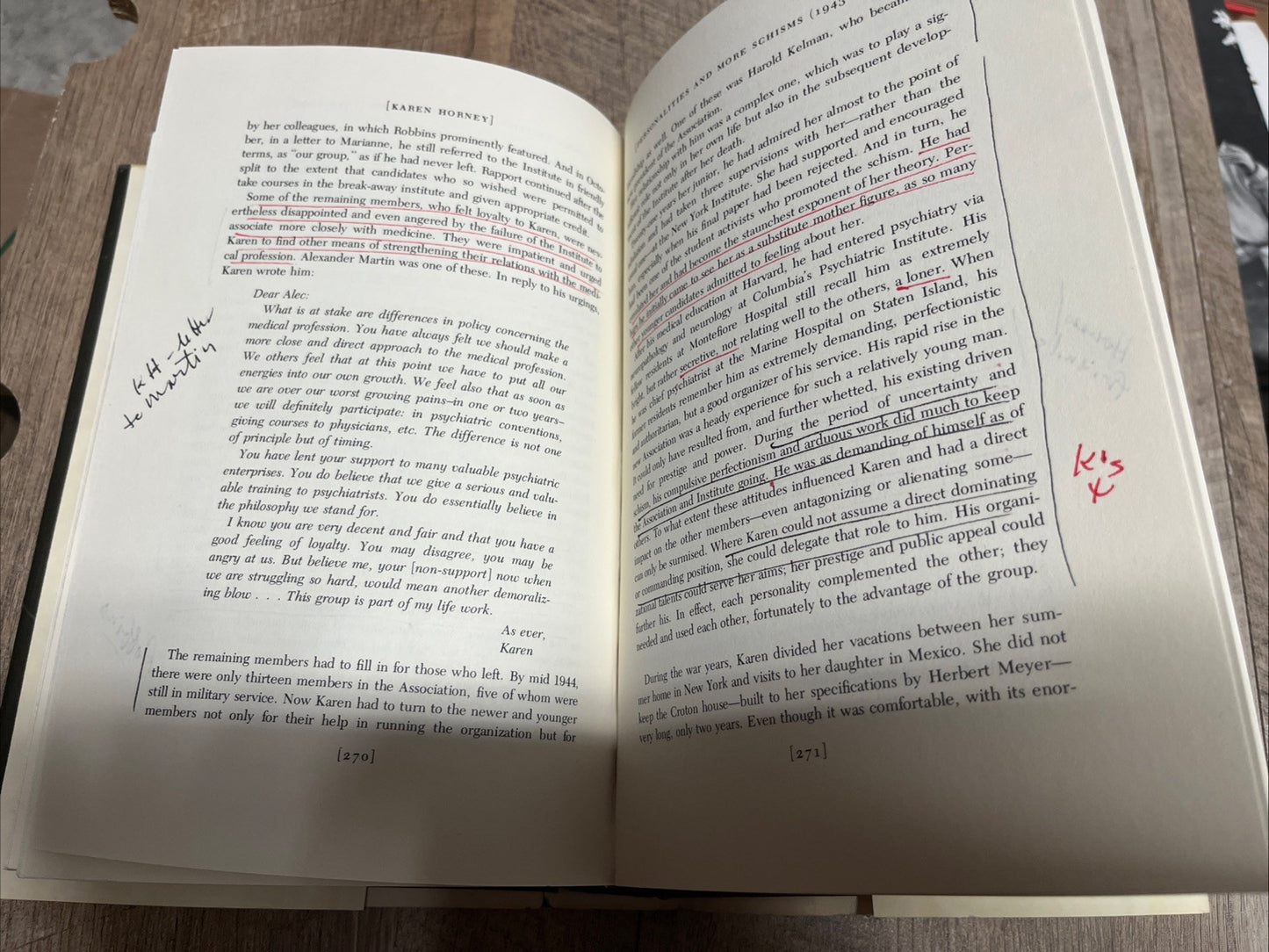 KAREN HORNEY: GENTLE REBEL OF PSYCHOANALYSIS 1st Edition Jack L Rubins - HCDJ