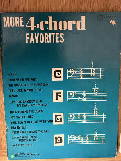 Choral Showcase of Fiddler On the Roof SATB & More 4-Chord Favorites Lot of 2
