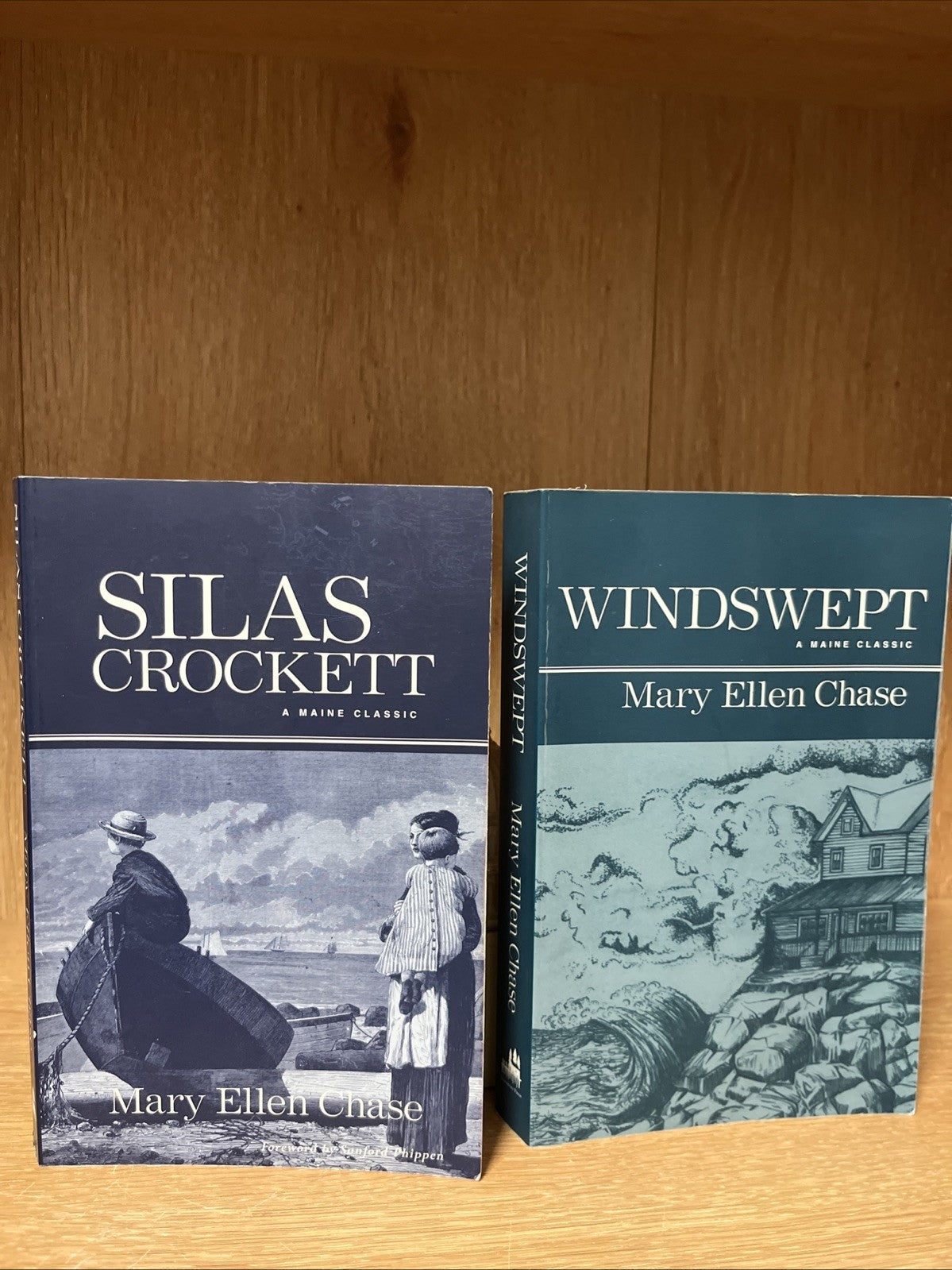 Mary Ellen Chase Book Lot of 2 Windswept and Silas Crockett