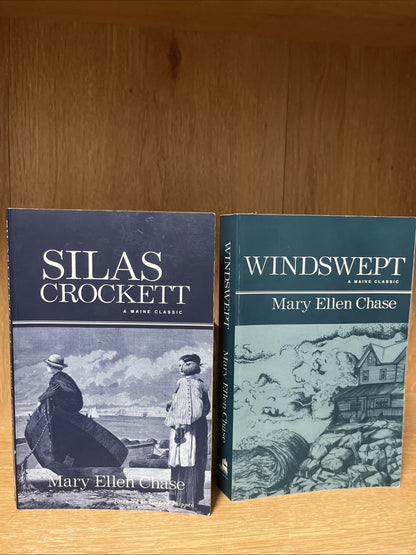 Mary Ellen Chase Book Lot of 2 Windswept and Silas Crockett