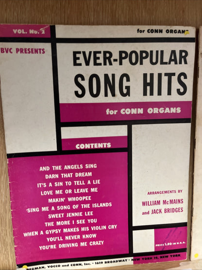 Lot of 23 vintage music sheets / 1930s 1940s 50s,60s 70s 80s 90s ￼