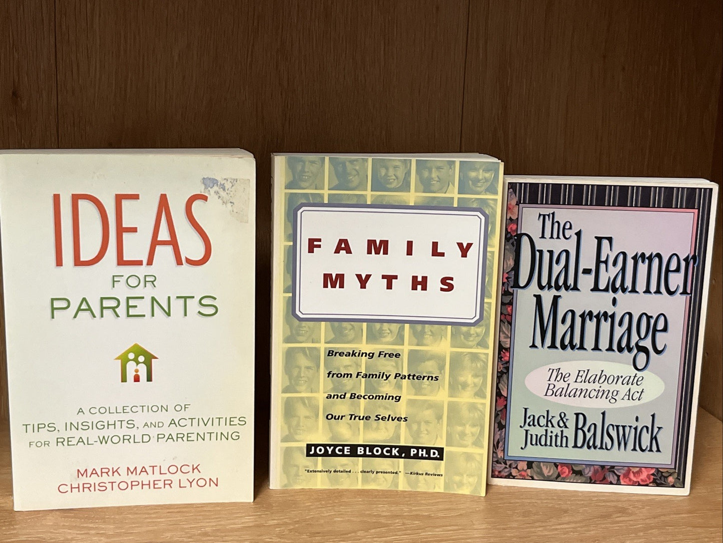 Parent Book Lot 3 Family Myths, Dual Earner Marriage, Ideas For Parents, Pattern
