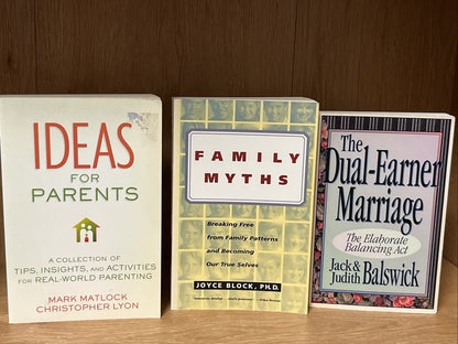 Parent Book Lot 3 Family Myths, Dual Earner Marriage, Ideas For Parents, Pattern