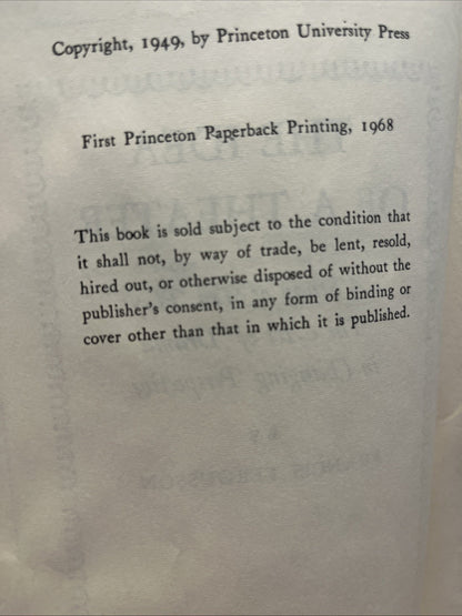 The Idea of a Theater by Francis FERGUSSON First Printing 1968 Ex Lib
