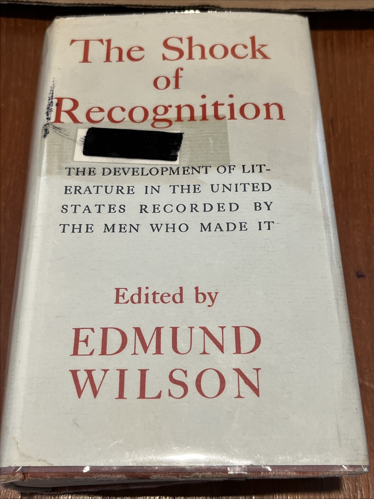 The Shock Of Recognition By Edmund Wilson (1955) Ex Lib