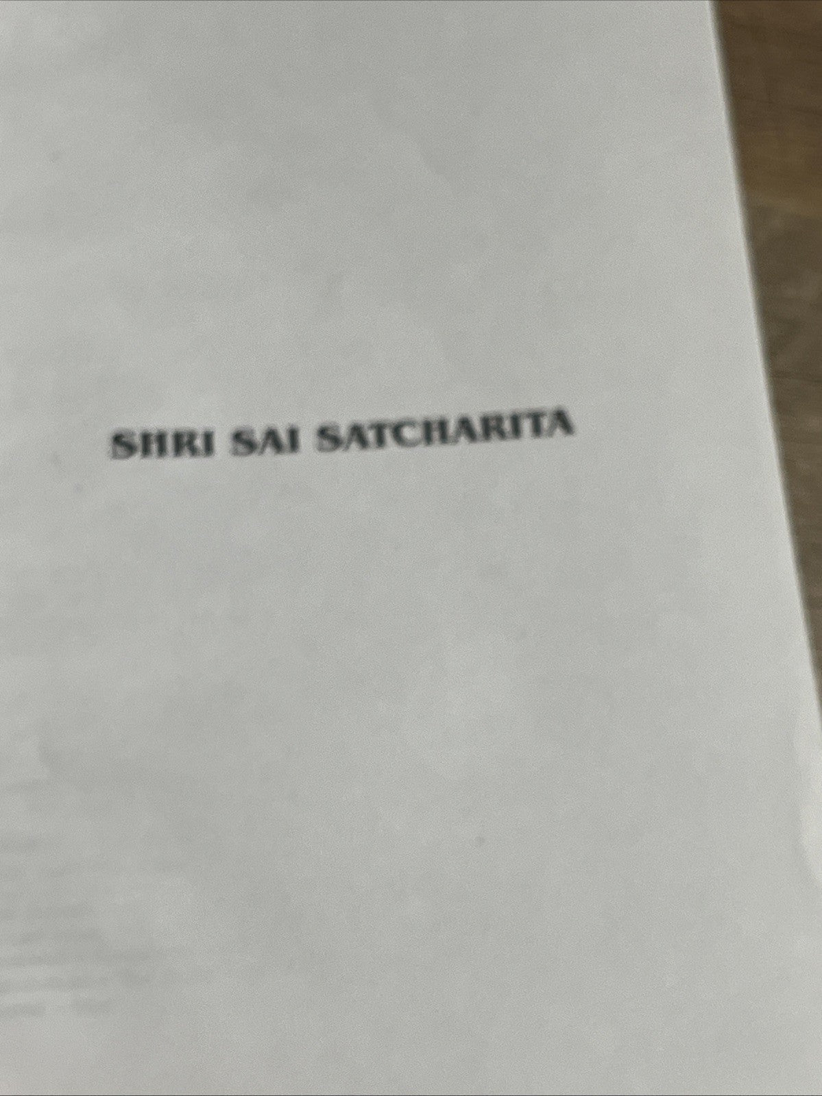 Shri Sai Satcharit