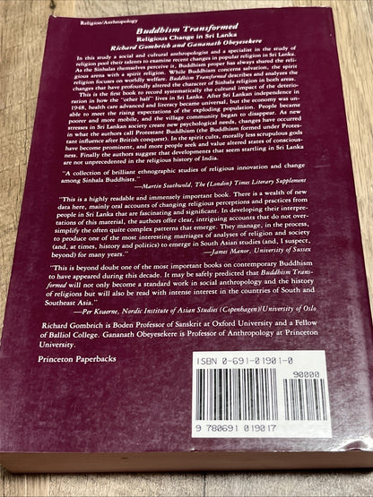 Buddhism Transformed : Religious Change in Sri Lanka 1st Edition 1988