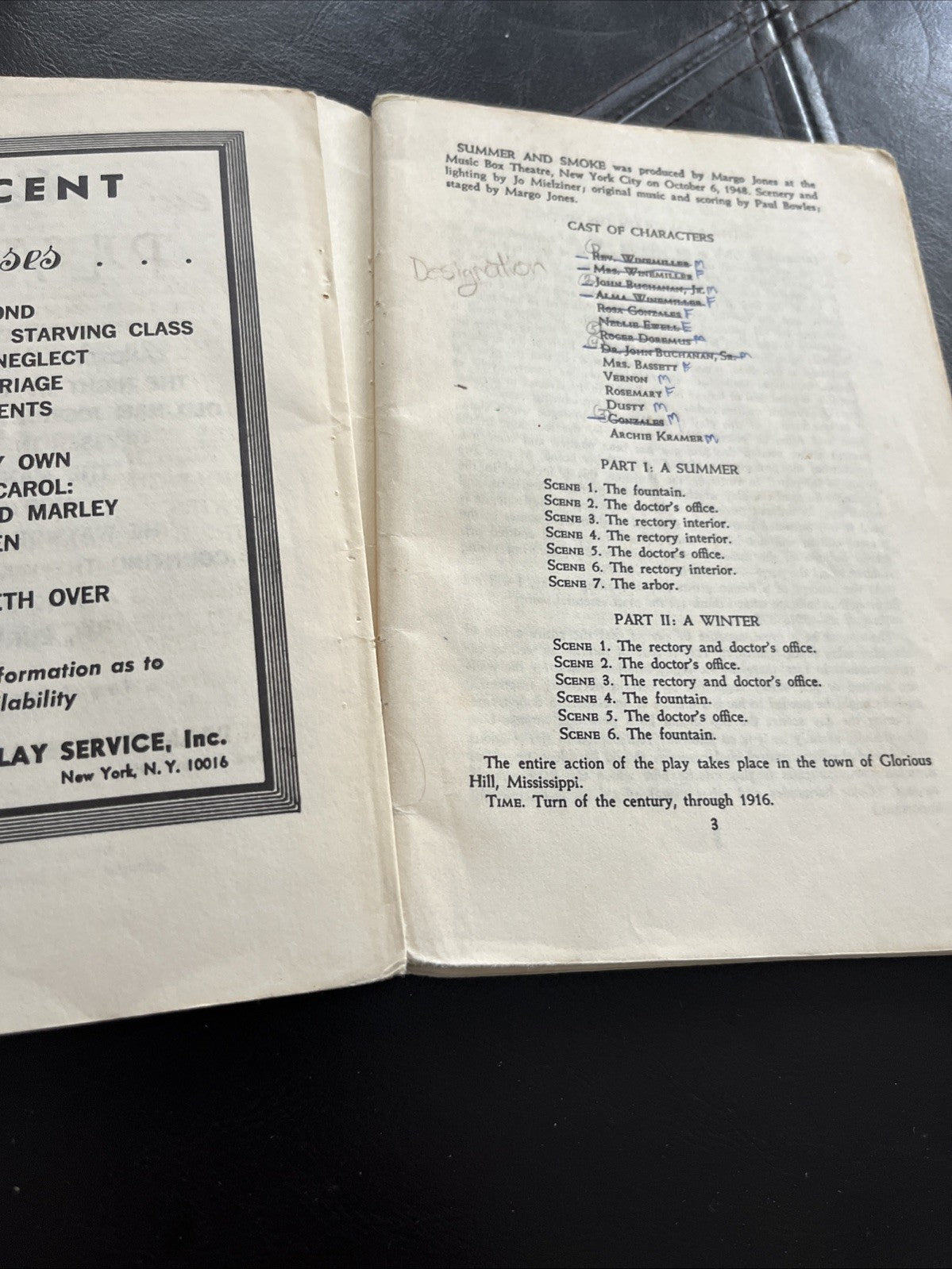 Summer and Smoke by Tennessee Williams