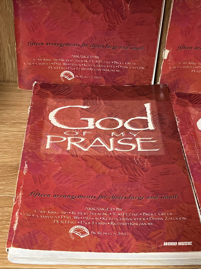 Lot Of 5 God Of My Praise Word Music Songbook Choral Collection Camp Kirkland