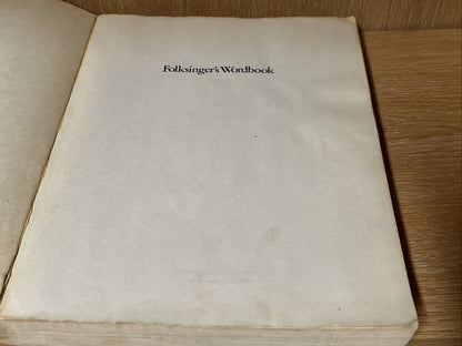 FOLKSINGER'S WORKBOOK words to over 1000 songs, Fred & Irwin Silber