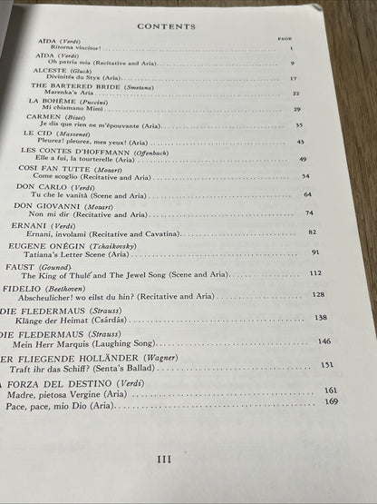 Operatic Anthology Celebrated Arias, Soprano Vol I , Kurt Adler G. Schirmer 1955
