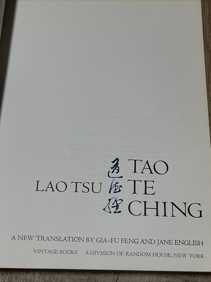 TAO LAO TSUTE CHING By Gia-Fu Feng (1972)
