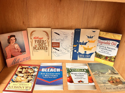 Vintage Lot Of 18 Recipe Booklets Pamphlets Advertising Cookbooks + DIY Recipe