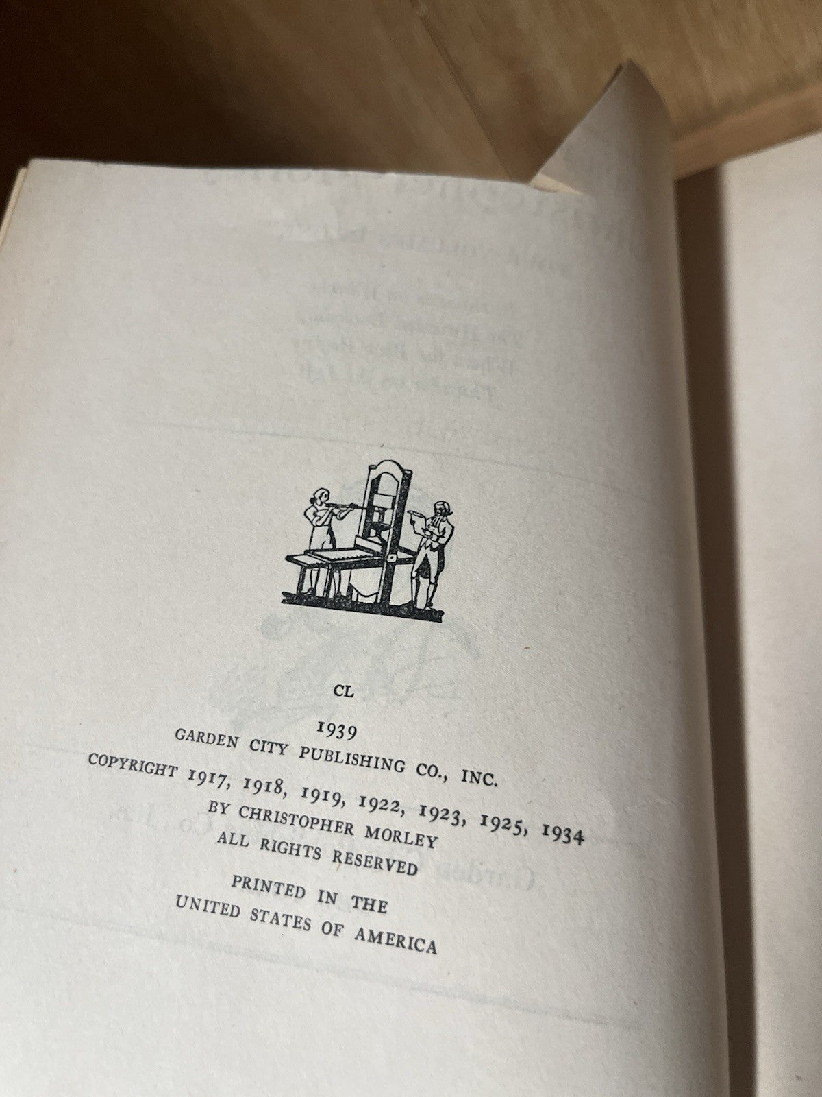 Four Favorite Books by Christopher Morley in One 1939