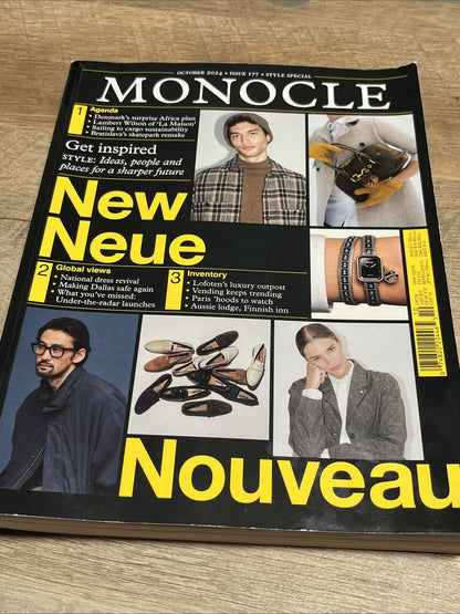 MONOCLE MAGAZINE  Nouveau UK - OCTOBER 2024 Issue 277 Style Special