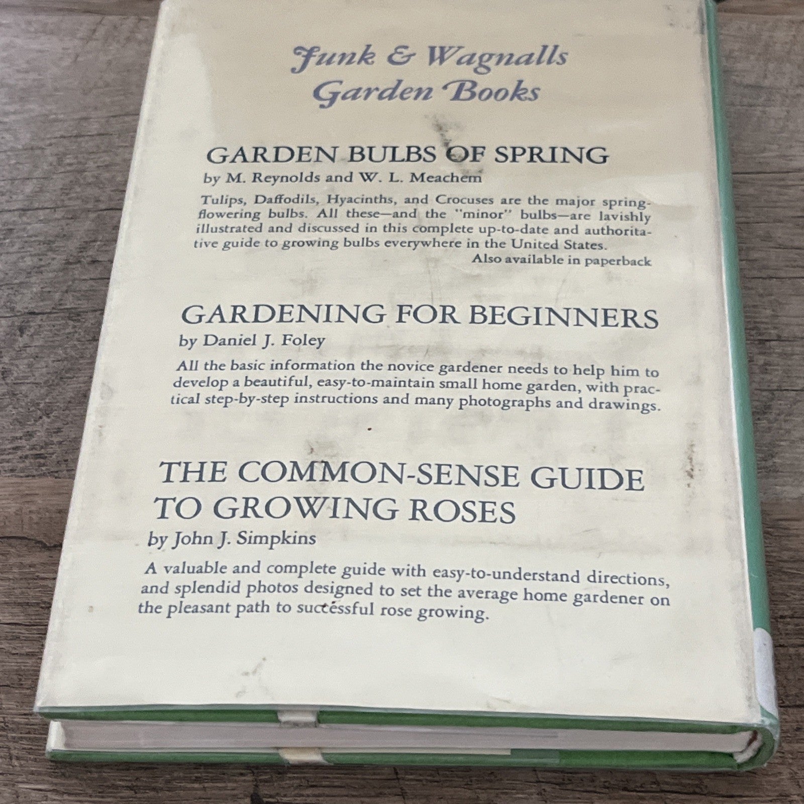 The Happy Gardener HLV Fletcher Poems Passages 1969 Hardcover w/ Thomas Bewick