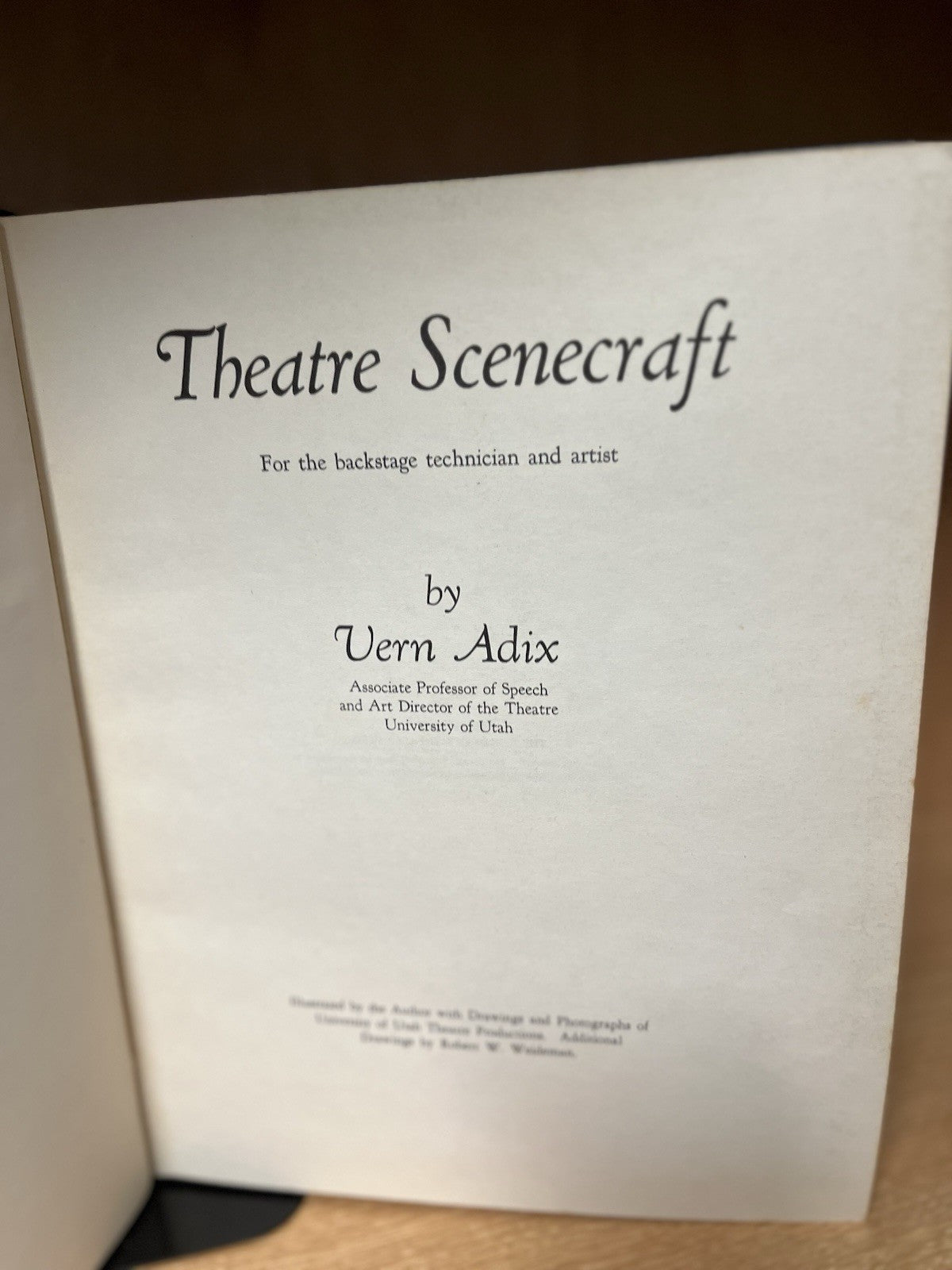 THEATRE SCENECRAFT 2nd Edition by Vern Adix  1961 Hardcover