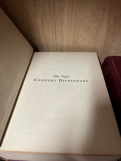 The New Century Dictionary Volume 1 - 2 A Pocket Veto & Poc.Mark - Zymurgy & Sup