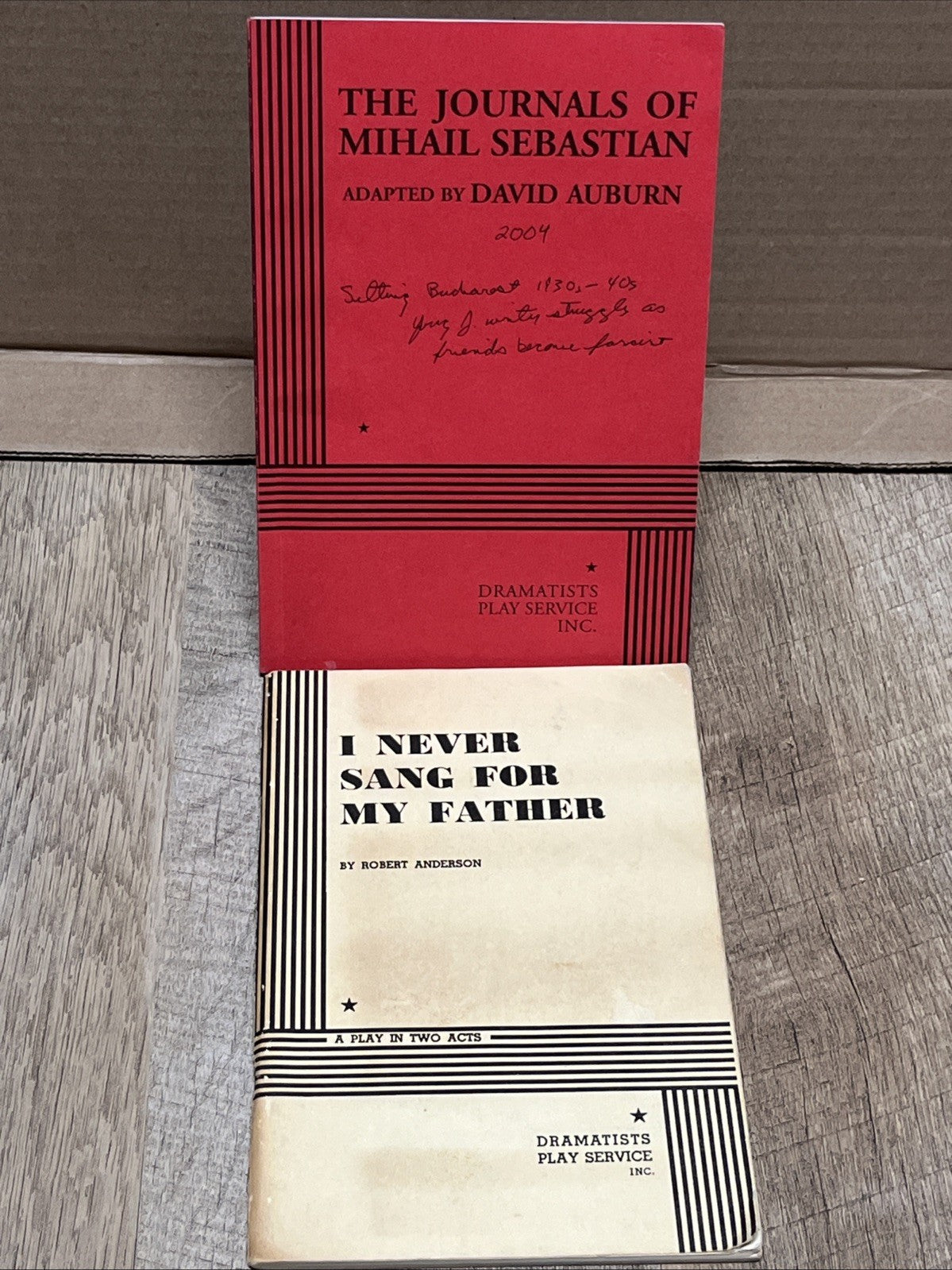 dramatists play service lot By Robert Anderson & David Auburn 1968-2004