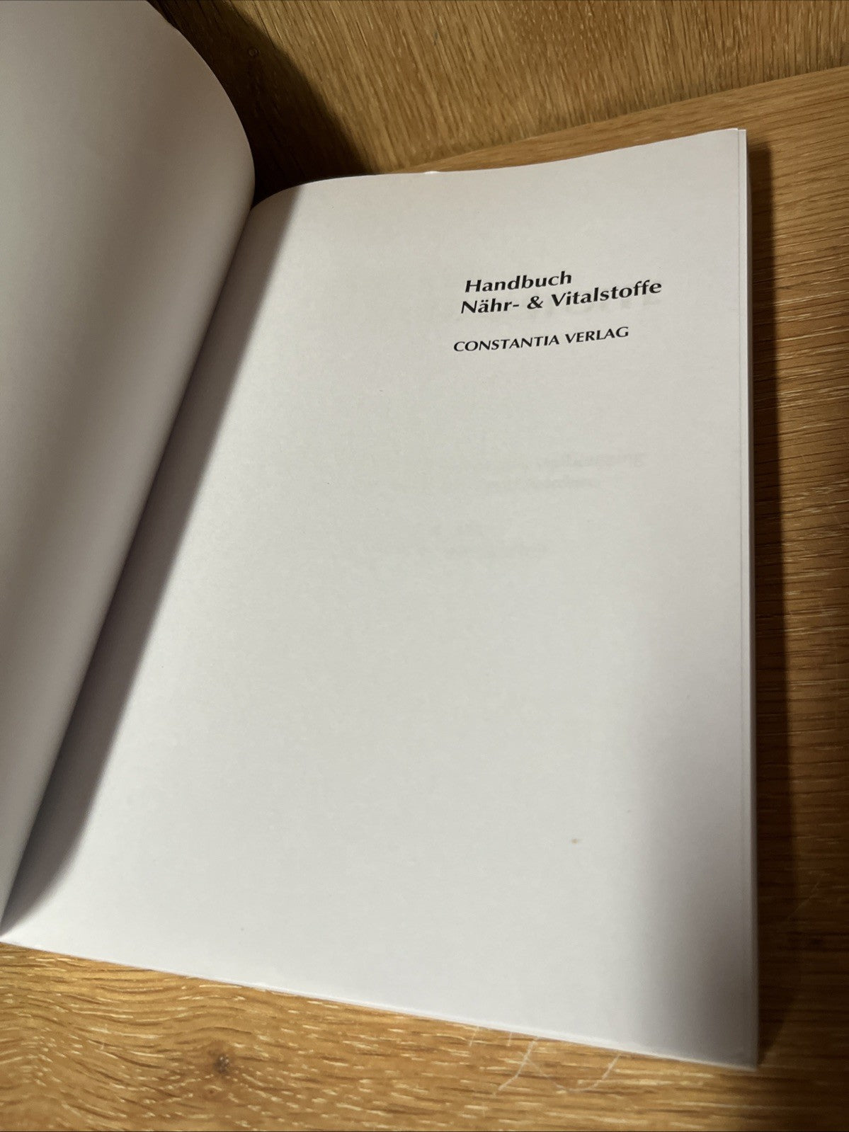 Dieter Henrichs Handbuch nahr- Und Vitalstoffe