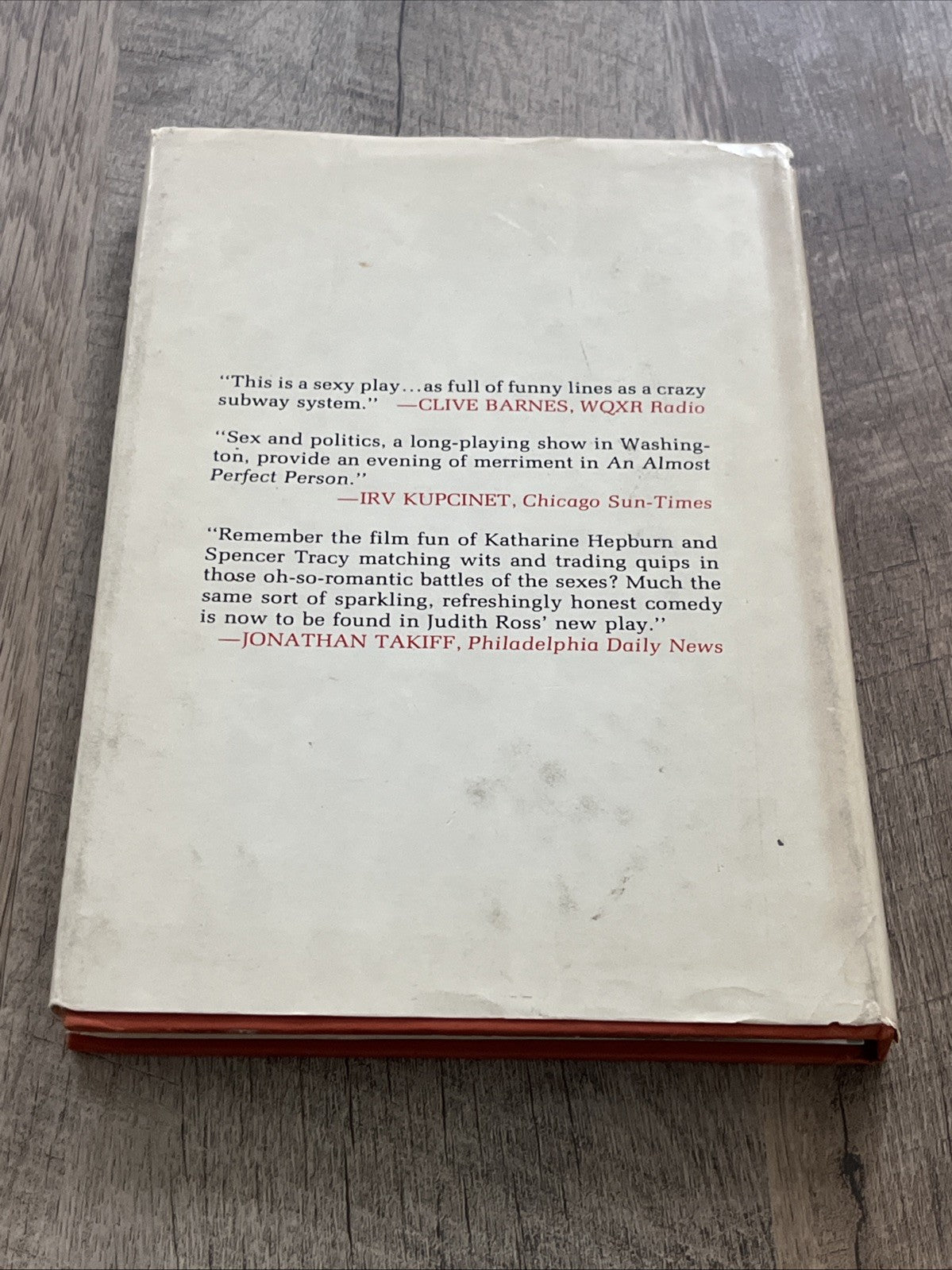 Judith Ross AN ALMOST PERFECT PERSON  Book Club Edition