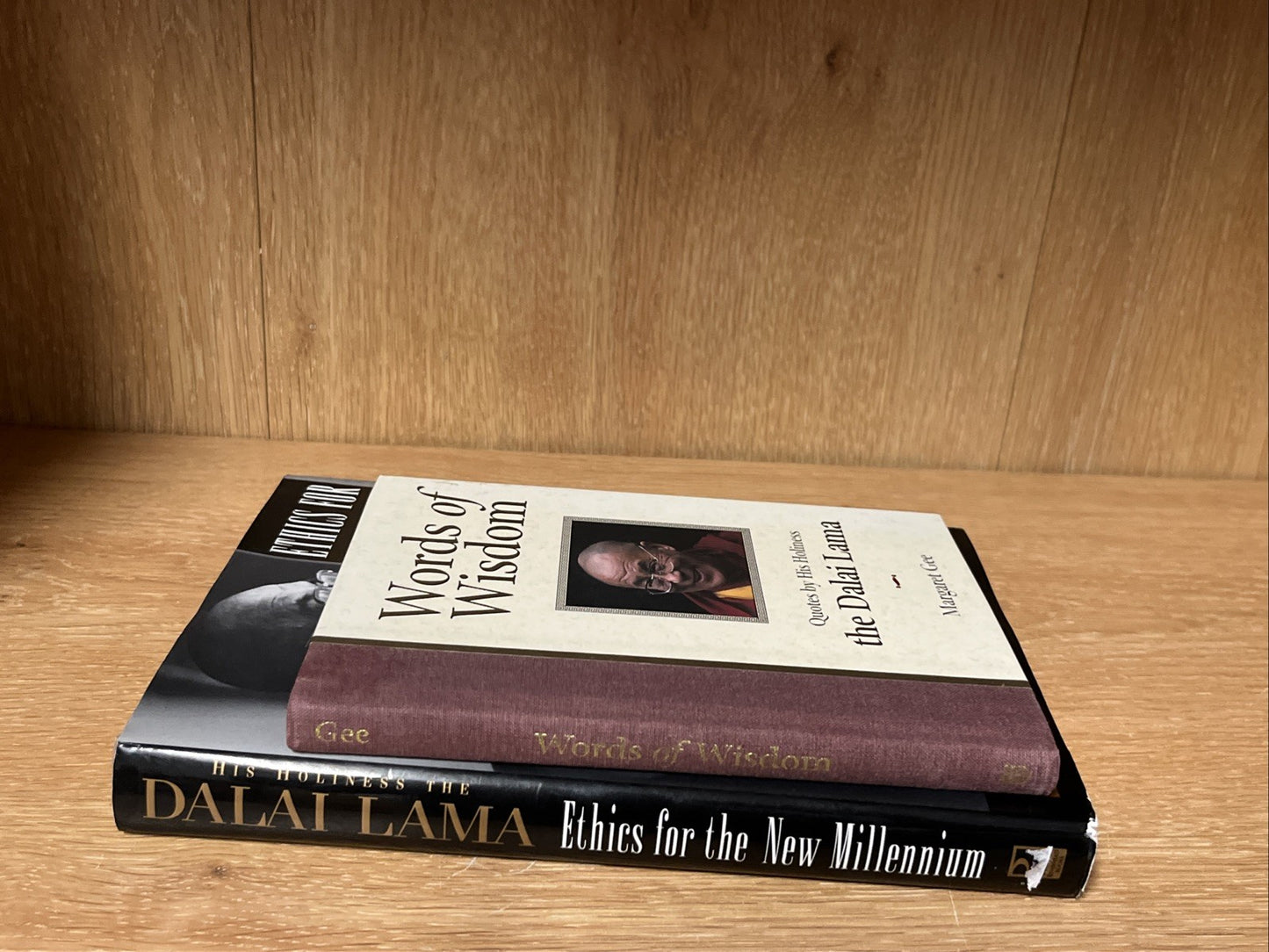 Lot of 2 - Various Dalai Lama Hardcover Words Of Wisdom And Ethics For The ..