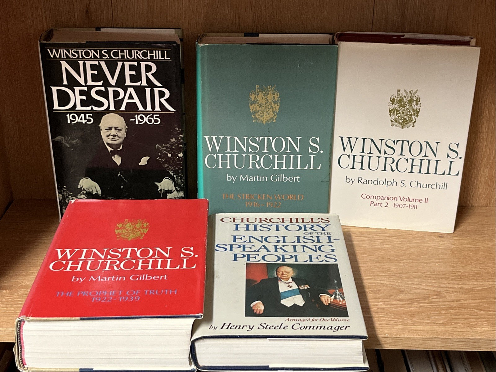 Lot of 5 Winston S Churchill Randolph Churchill & Martin Gilbert / Henry Steel