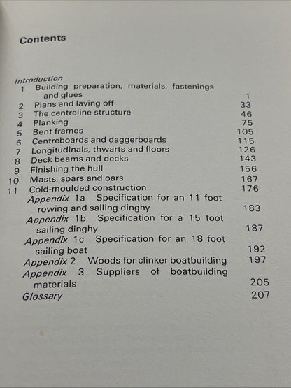 Clinker Boatbuilding John Leather Timber Wooden Boat Construction Manual‎ 1973