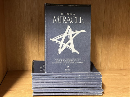 Lot Of 10 It Took A Miracle 18 John W Peterson Classics A Musical For Christmas