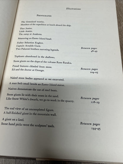 Thor Heyerdahl Aku-Aku First/1st Editions 1958