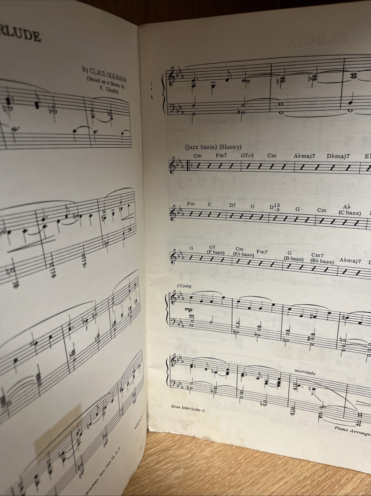 Piano Themes Bill Evans Trio With Symphony Orchestra Song Book