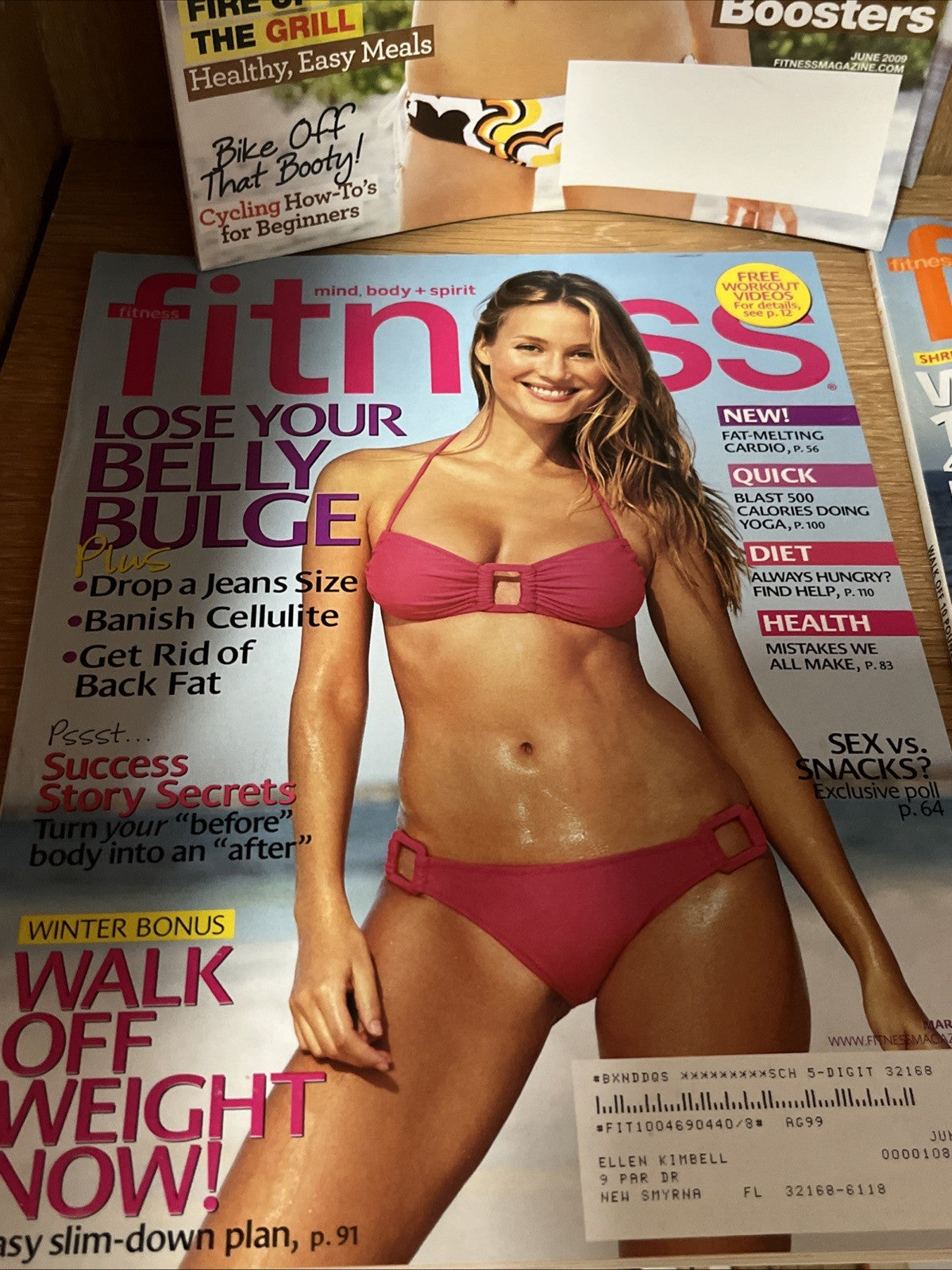 8 PC Fitness Magazine  WALK IT OFF Bikini Abs Flat , Bell Bulge Weight loss