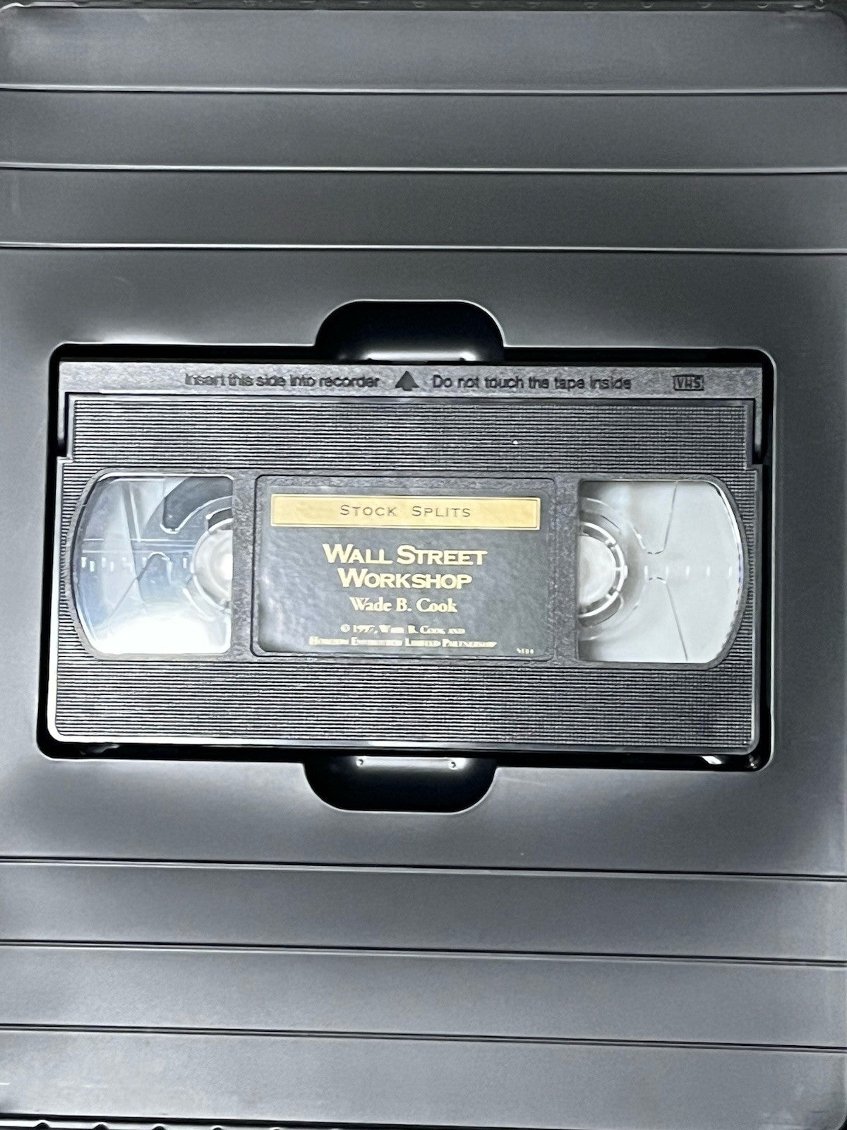 Stock Splits Wall Street Workshop 1 VHS Cassette & Workbook ByWade Cook