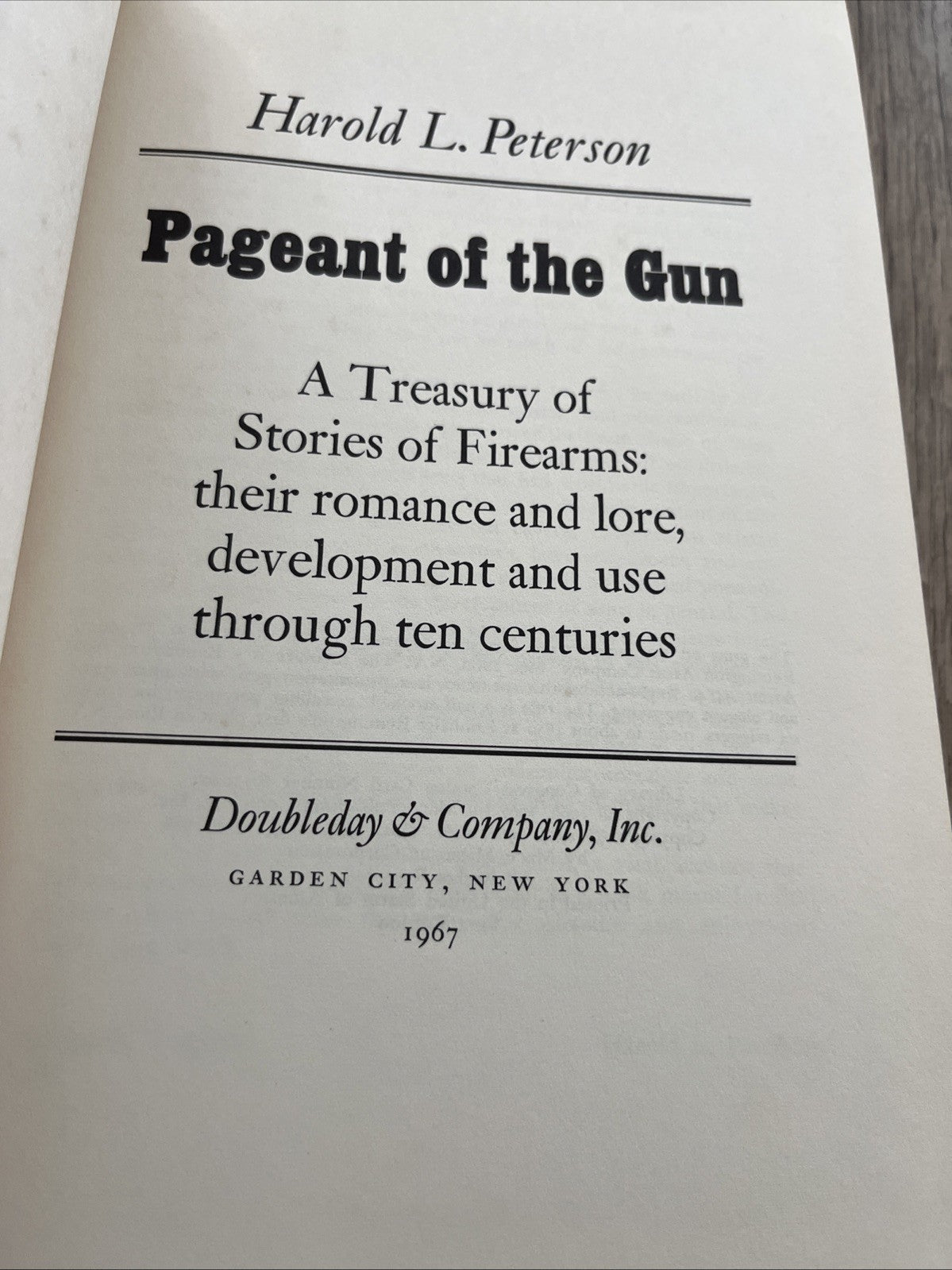 Pageant Of The Gun 1st Edition SIGNED COPY RARE Old Vintage 1967