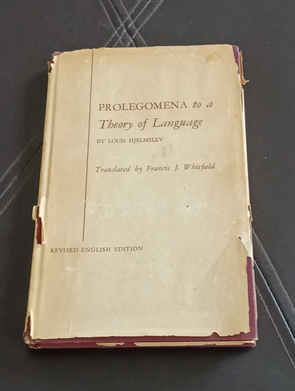 PROLEGOMENA To a Theory Of Language 1st Ed By Louis Hjelmslev - 1961 HC DJ 