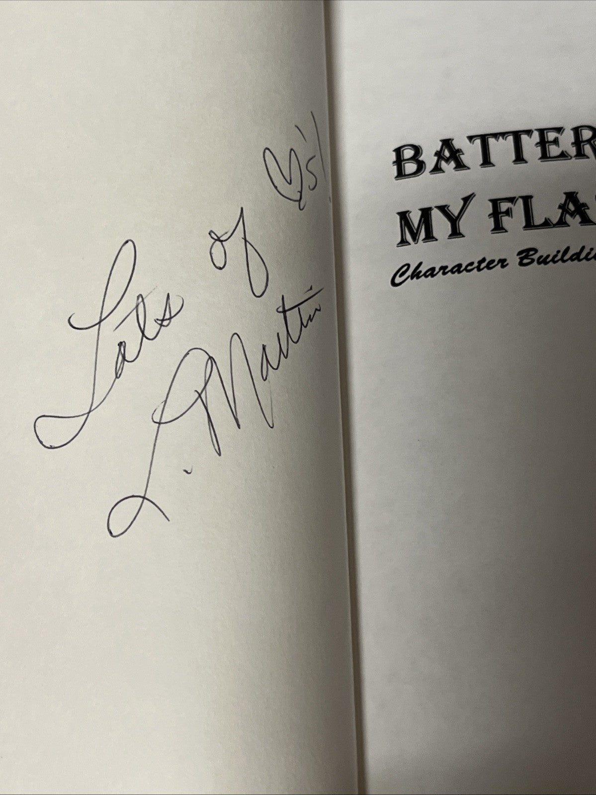 Lajoyce Martin batteries for my flashlight SIGNED-COPY 1995
