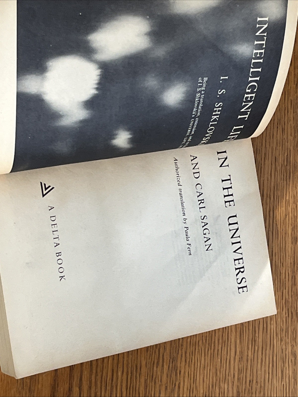 Intelligent Life In The Universe by Carl Sagan and I.S. Shklovskii 1966 PB UFOs