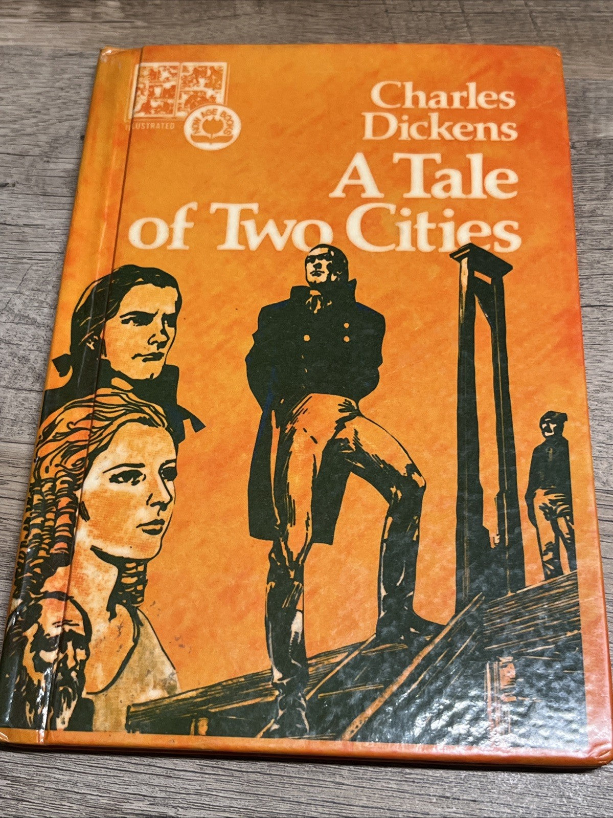 A Tale of Two Cities 1st Ed Charles Dickens - Illustrated Classic Book Club 1974