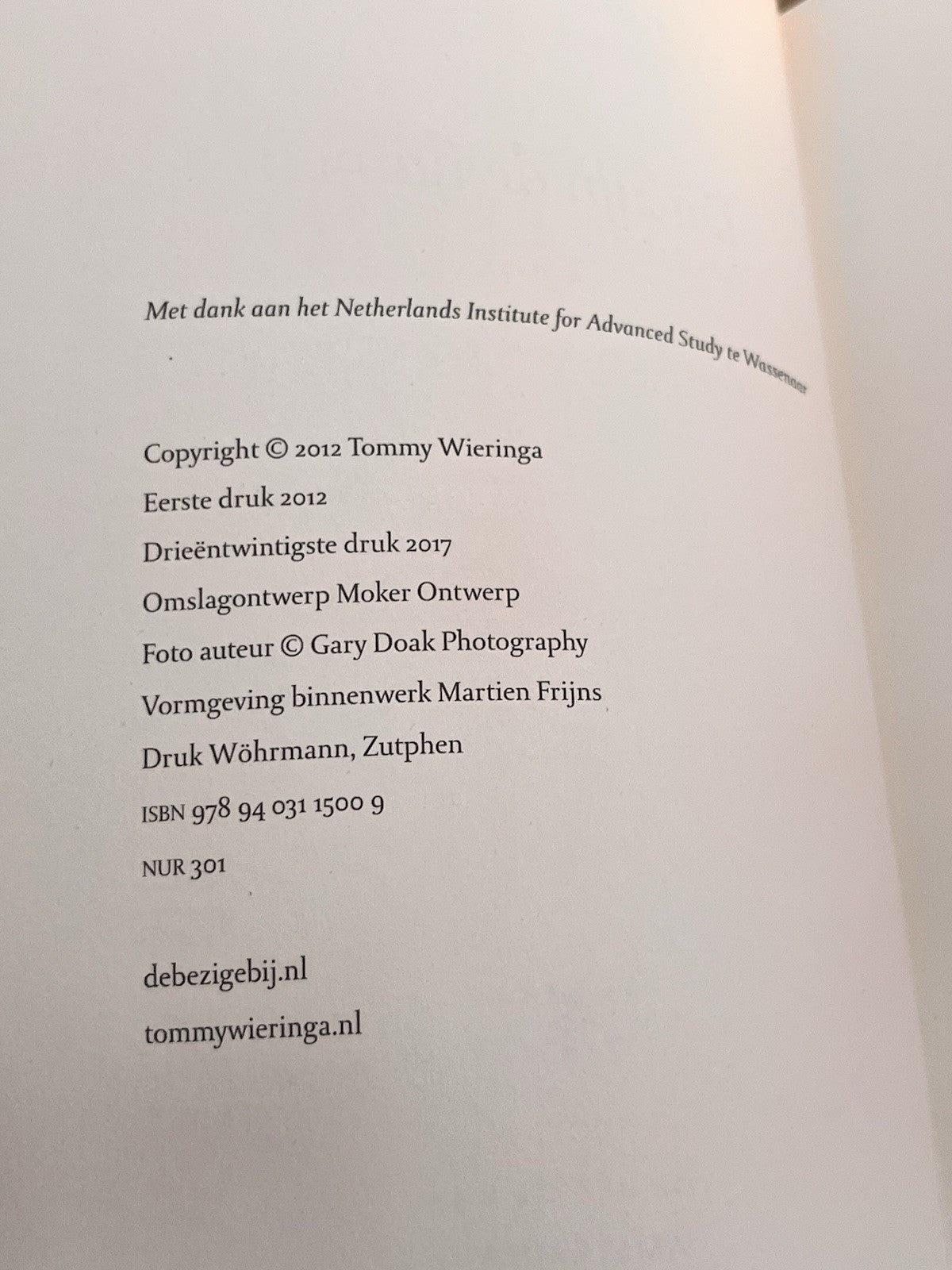 DIT ZIJN DE NAMEN By Tommy Wieringa