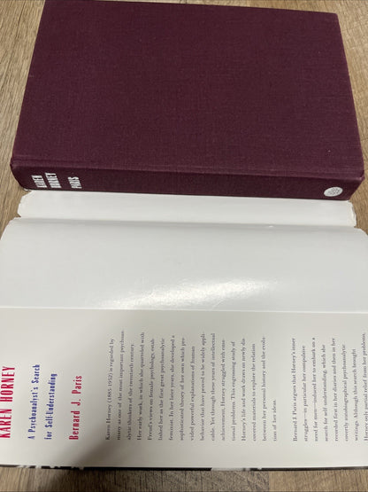Karen Horney: A Psychoanalyst`s Search for Self-Understanding By Bernard SIGNED